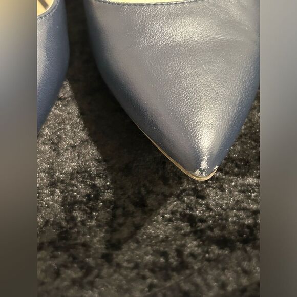 Anne Klein Iflex Navy Blue Leather Pumps Size 6.5 M - Picture 5 of 10